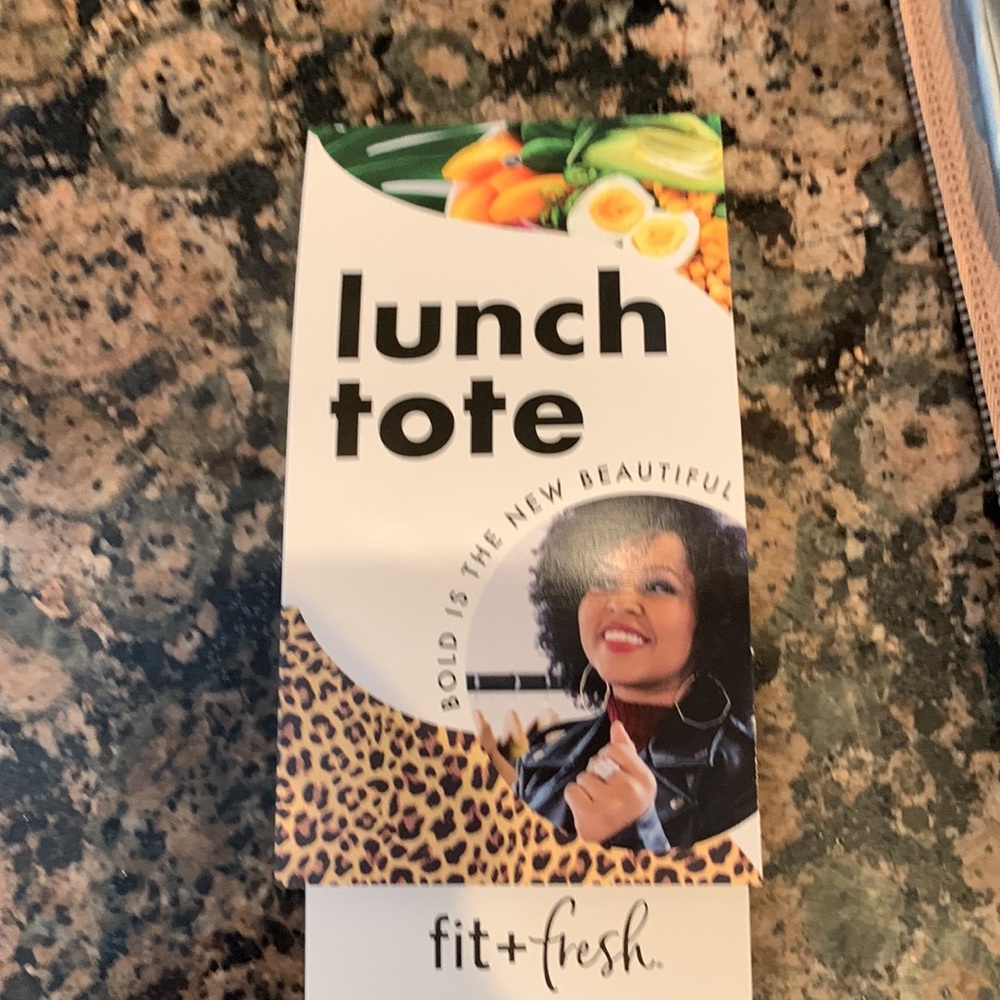 Insulated zip lunch tote - Picture 5 of 7